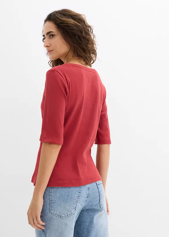 Žebrovan&eacute; tričko s organickou bavlnou (2 ks v balen&iacute;), bonprix