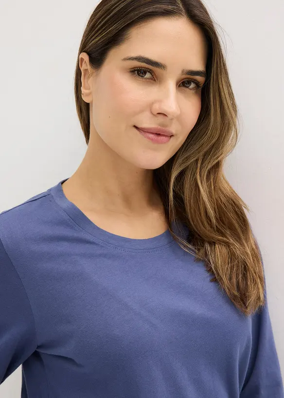 Pyžamo (3d&iacute;ln&aacute; souprava) z čist&eacute; bavlny, bonprix