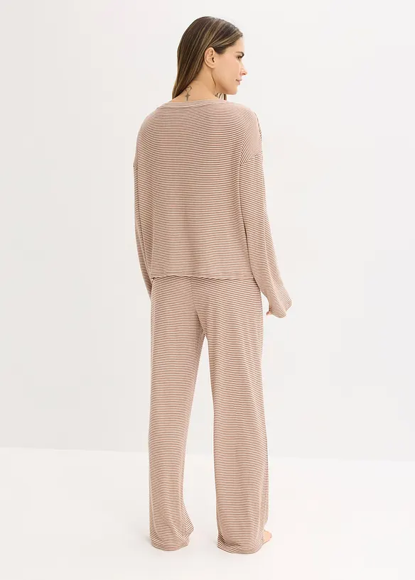 Oversize pyžamo z měkk&eacute; bavlny, bonprix