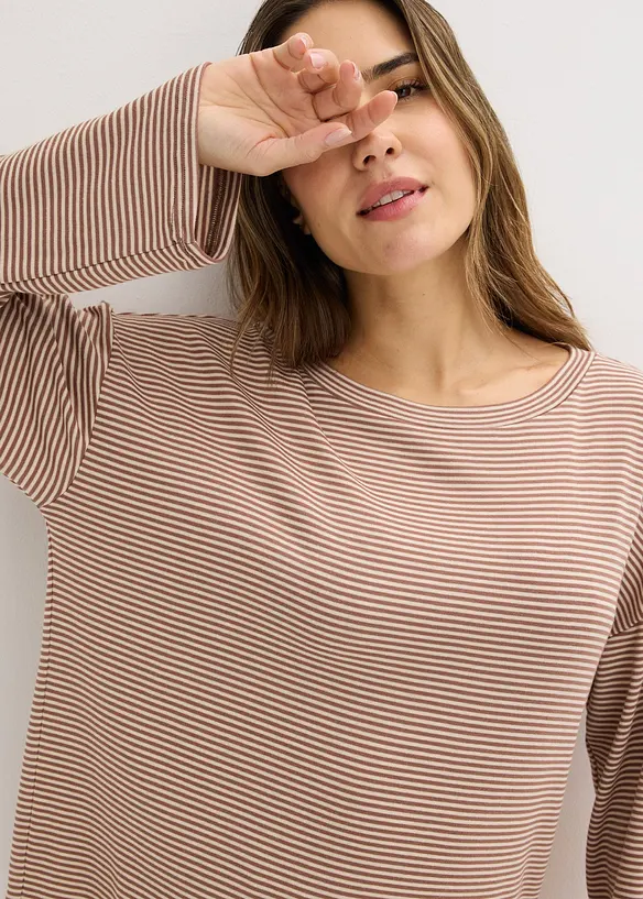 Oversize pyžamo z měkk&eacute; bavlny, bonprix