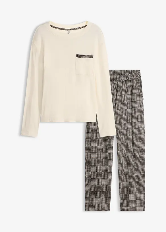 Pyžamo z měkk&eacute; bavlny, bonprix