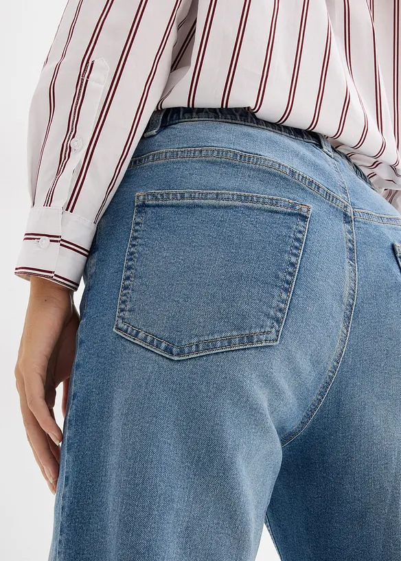 Dž&iacute;ny Straight Loose, High Waist, bonprix