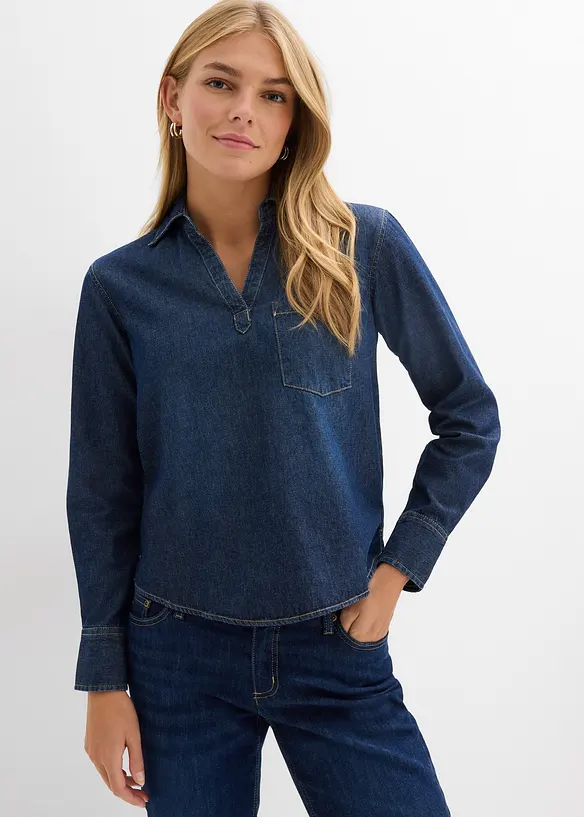 Dž&iacute;nov&aacute; tunika s čistou organickou bavlnou, bonprix