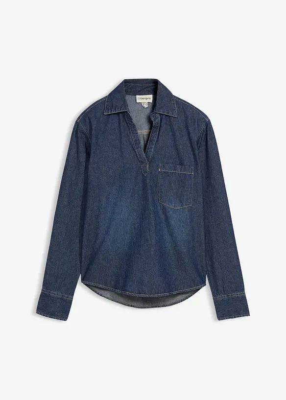 Dž&iacute;nov&aacute; tunika s čistou organickou bavlnou, bonprix