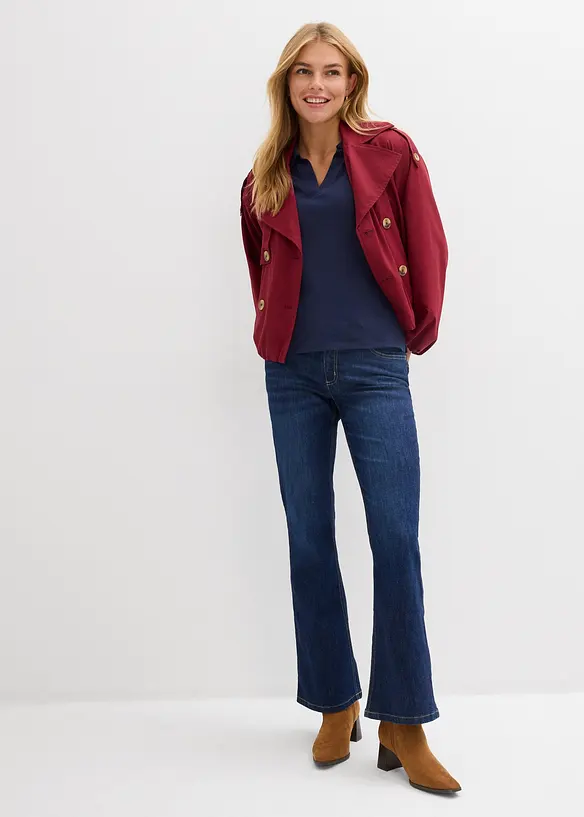 Dž&iacute;ny do zvonu, Mid Waist, bonprix