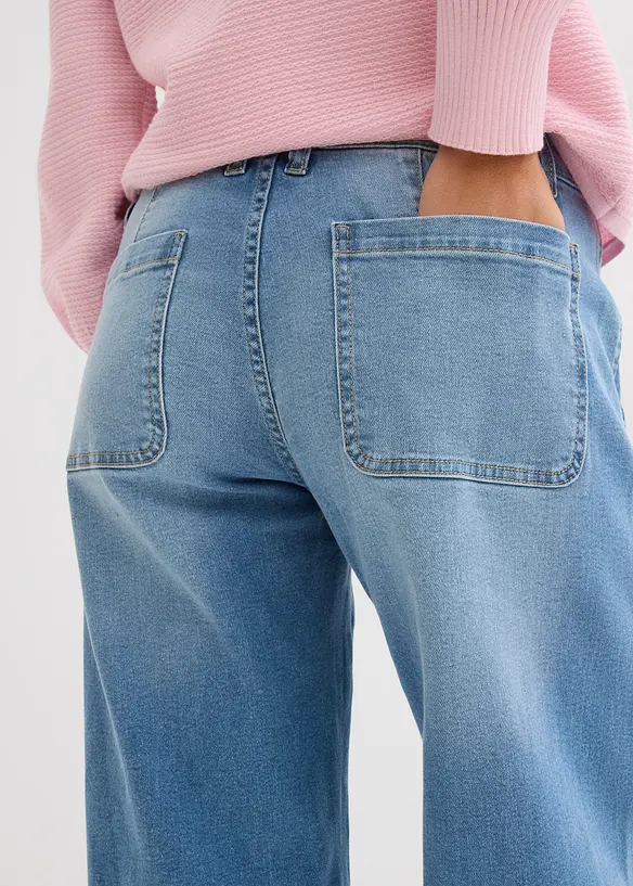 Dž&iacute;ny Barrel, Mid Waist, bonprix