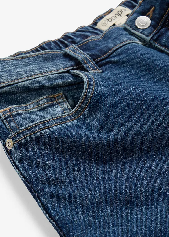 Mom dž&iacute;ny, High Waist, zkr&aacute;cen&eacute;, bonprix