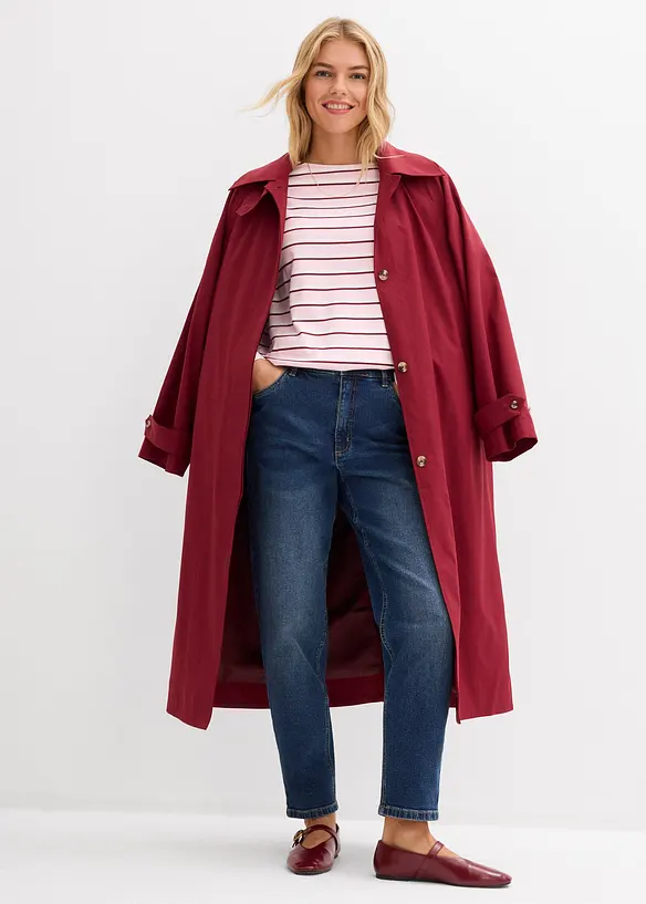 Mom dž&iacute;ny, High Waist, zkr&aacute;cen&eacute;, bonprix