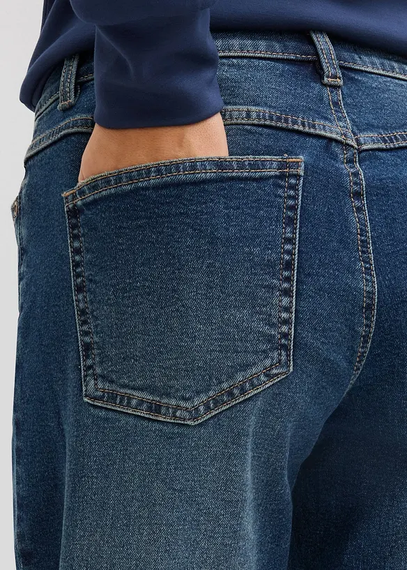 Dž&iacute;ny Wide Leg, Mid Waist, Full Lenght, bonprix