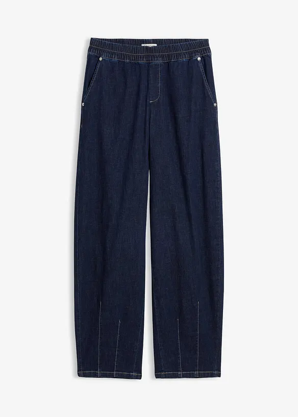 Dž&iacute;ny Barrel, Mid Waist, pohodln&yacute; pas, bonprix