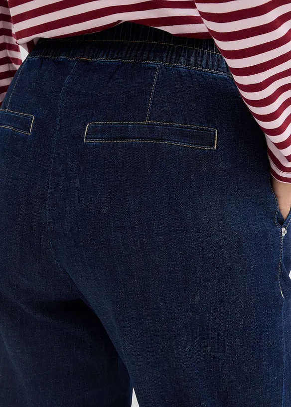 Dž&iacute;ny Barrel, Mid Waist, pohodln&yacute; pas, bonprix