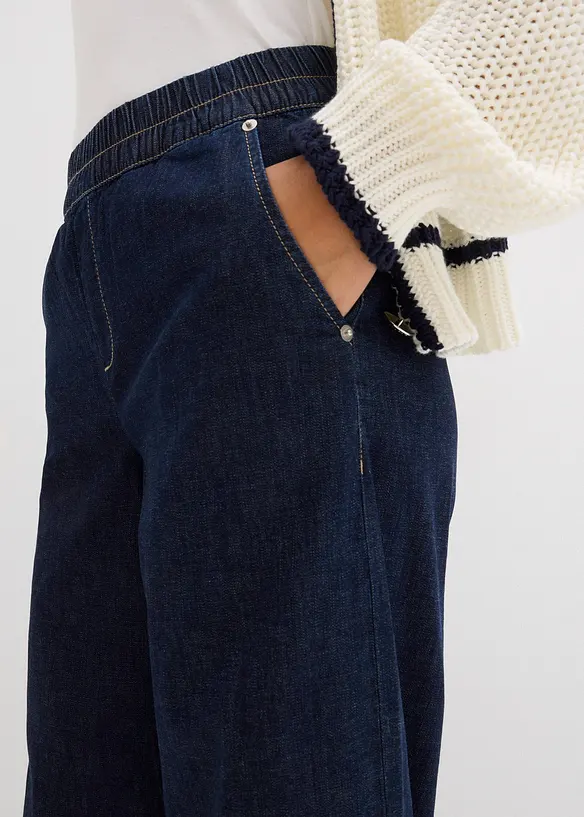 Dž&iacute;ny Barrel, Mid Waist, pohodln&yacute; pas, bonprix