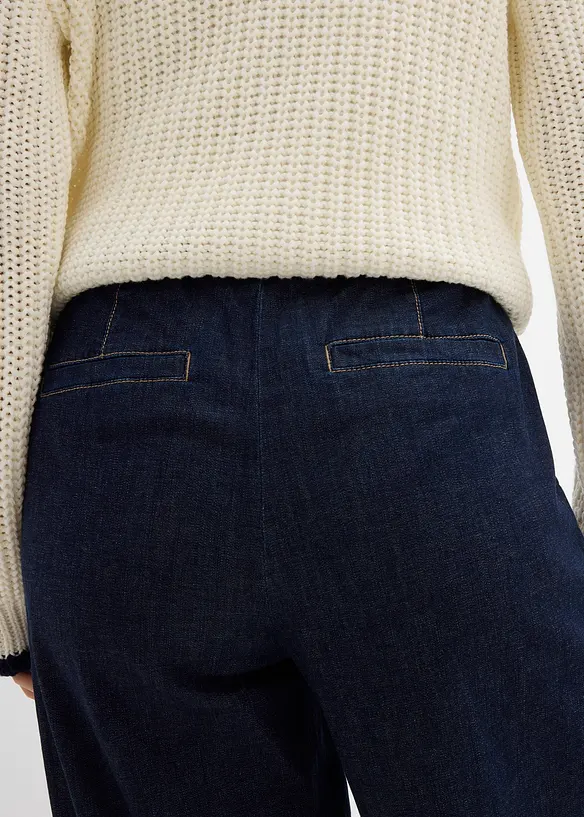 Dž&iacute;ny Barrel, Mid Waist, pohodln&yacute; pas, bonprix