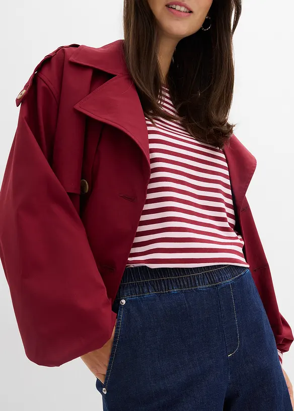 Dž&iacute;ny Barrel, Mid Waist, pohodln&yacute; pas, bonprix