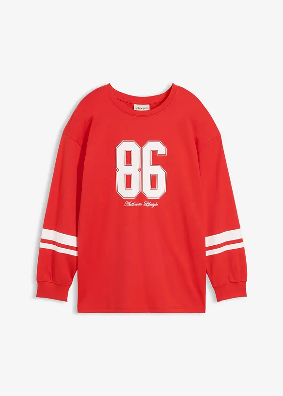 Oversize triko s dlouh&yacute;m ruk&aacute;vem, z čist&eacute; organick&eacute; bavlny, bonprix