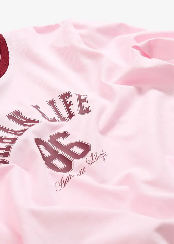 Kr&aacute;tk&eacute; triko s dlouh&yacute;m ruk&aacute;vem, z elastick&eacute; směsi s organickou bavlnou, bonprix