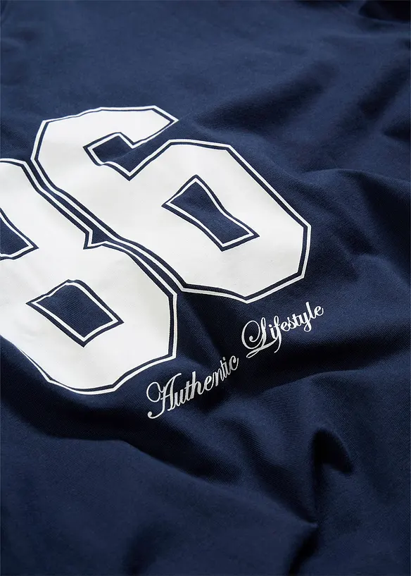 Oversize triko s dlouh&yacute;m ruk&aacute;vem, z čist&eacute; organick&eacute; bavlny, bonprix