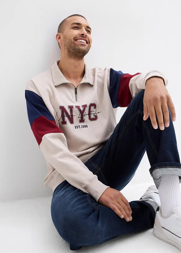 Mikina z čist&eacute; organick&eacute; bavlny, Loose Fit, bonprix