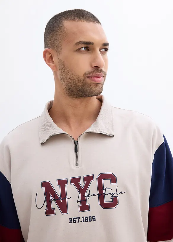 Mikina z čist&eacute; organick&eacute; bavlny, Loose Fit, bonprix