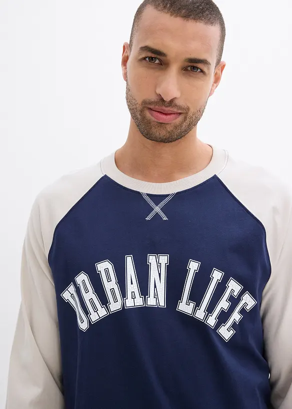 Triko s dlouh&yacute;m ruk&aacute;vem, z čist&eacute; organick&eacute; bavlny, bonprix