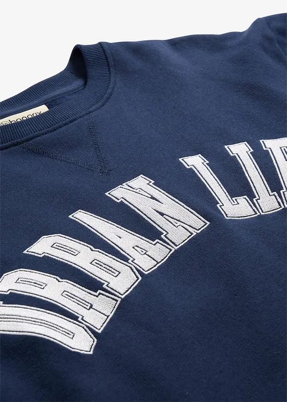 Oversize mikina z čist&eacute; bavlny, bonprix