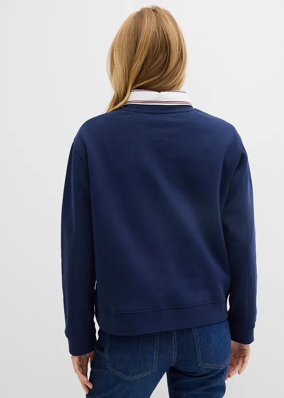 Oversize mikina z čist&eacute; bavlny, bonprix