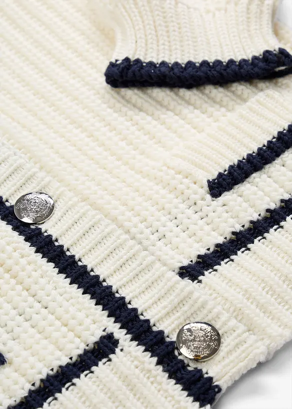 Kab&aacute;tek z hrub&eacute; pleteniny z bavlněn&eacute; směsi, bonprix