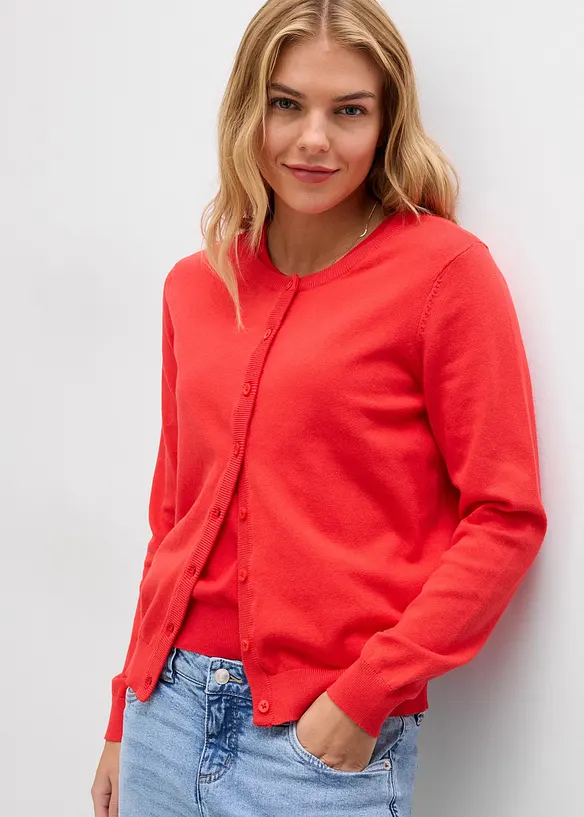 Kab&aacute;tek z jemn&eacute; pleteniny, bonprix