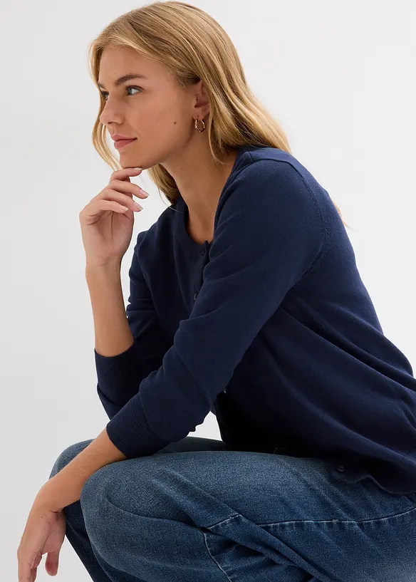 Kab&aacute;tek z jemn&eacute; pleteniny, bonprix