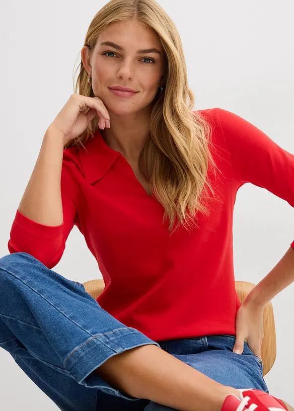 Triko polo z čist&eacute; organick&eacute; bavlny, bonprix