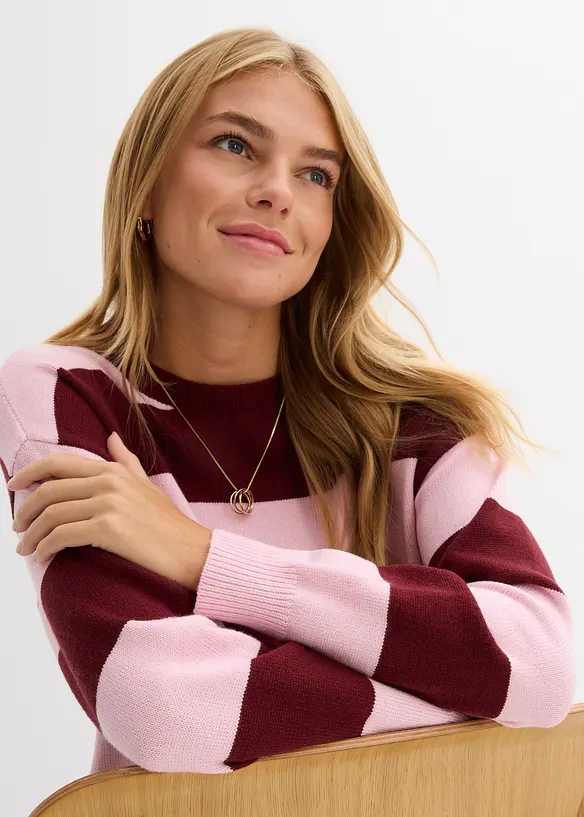 Oversize svetr z měkk&eacute; visk&oacute;zov&eacute; směsi, bonprix