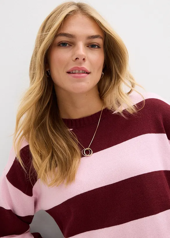 Oversize svetr z měkk&eacute; visk&oacute;zov&eacute; směsi, bonprix