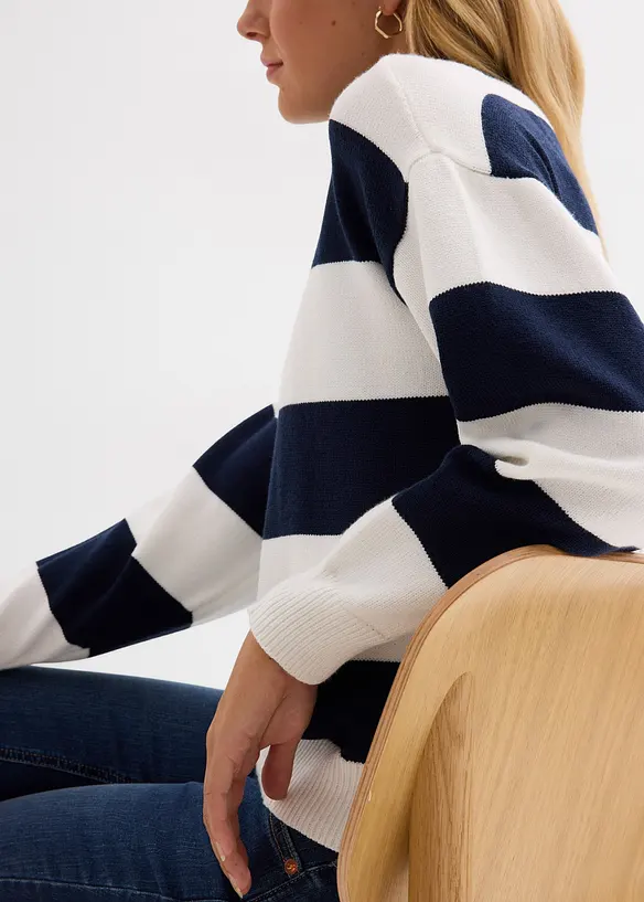 Oversize svetr z měkk&eacute; visk&oacute;zov&eacute; směsi, bonprix