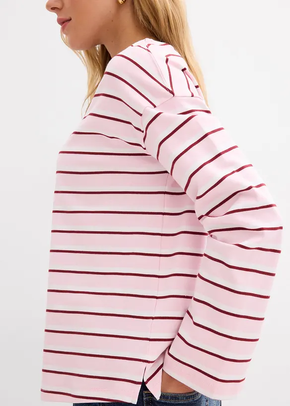 Triko s dlouh&yacute;m ruk&aacute;vem, z čist&eacute; organick&eacute; bavlny, bonprix