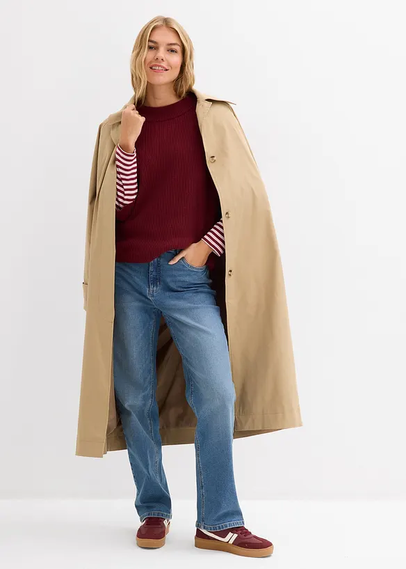 Boxy svetr z měkk&eacute; visk&oacute;zov&eacute; směsi, bonprix