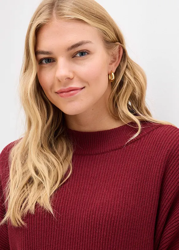 Boxy svetr z měkk&eacute; visk&oacute;zov&eacute; směsi, bonprix