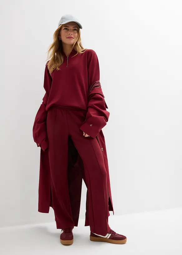 Mikina z měkk&eacute; visk&oacute;zov&eacute; směsi, bonprix