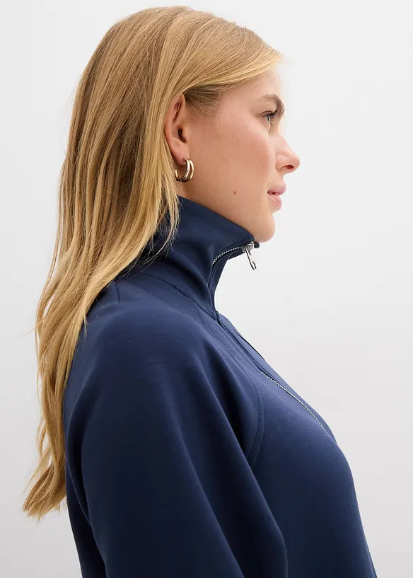 Mikina z měkk&eacute;ho materi&aacute;lu scuba, bonprix