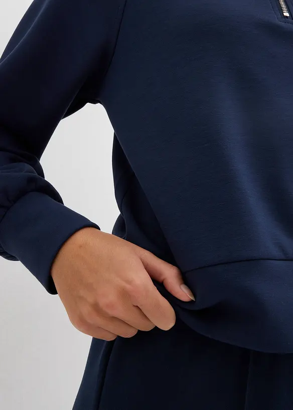 Mikina z měkk&eacute;ho materi&aacute;lu scuba, bonprix