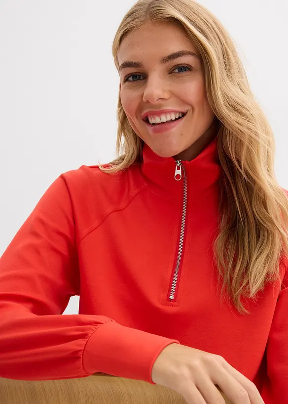 Mikina z měkk&eacute;ho materi&aacute;lu scuba, bonprix