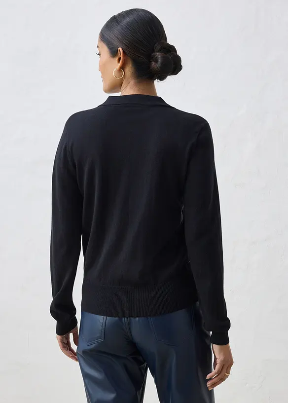 P&oacute;lo svetr s pod&iacute;lem hedv&aacute;b&iacute;, bonprix