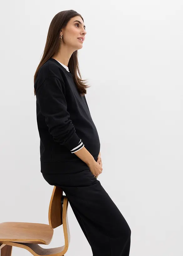 Těhotensk&aacute; a koj&iacute;c&iacute; mikina 2v1, z organick&eacute; bavlny, bonprix