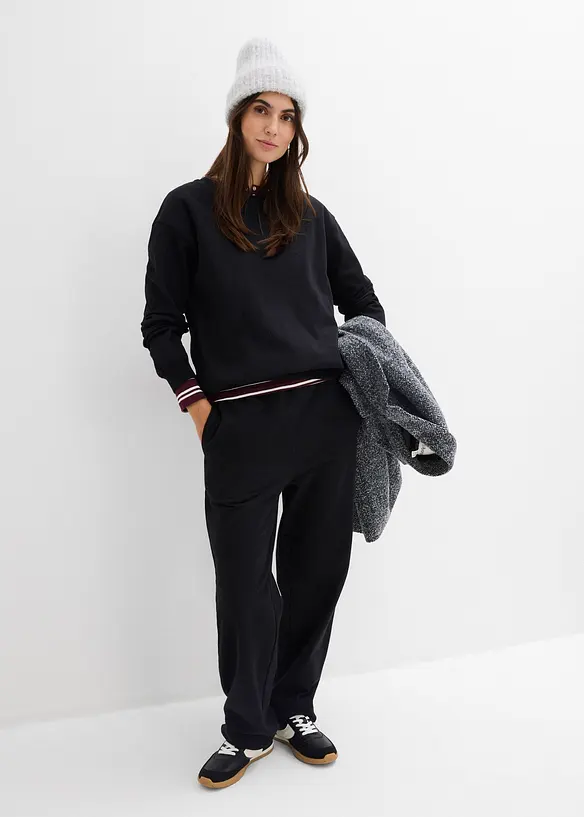 Těhotensk&aacute; a koj&iacute;c&iacute; mikina 2v1, z organick&eacute; bavlny, bonprix