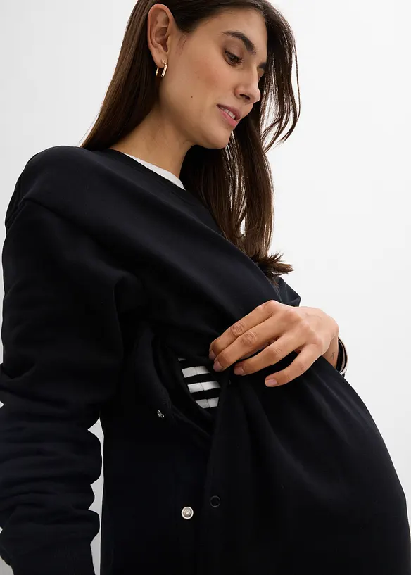 Těhotensk&aacute; a koj&iacute;c&iacute; mikina 2v1, z organick&eacute; bavlny, bonprix