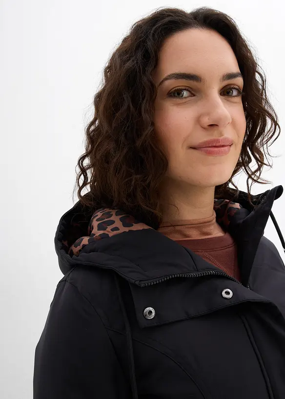 Voděodoln&yacute; outdoorov&yacute; kr&aacute;tk&yacute; kab&aacute;t s p&aacute;skem, pod&scaron;&iacute;vka s leopard&iacute;m vzorem, bonprix
