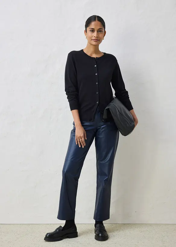 Pleten&yacute; kab&aacute;tek s pod&iacute;lem hedv&aacute;b&iacute;, bonprix