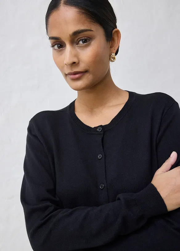 Pleten&yacute; kab&aacute;tek s pod&iacute;lem hedv&aacute;b&iacute;, bonprix