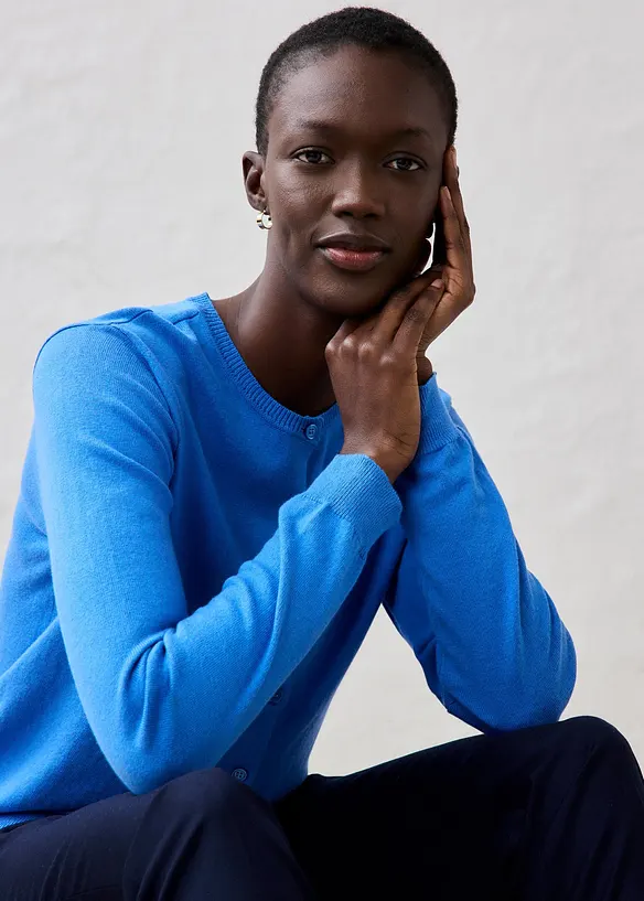 Pleten&yacute; kab&aacute;tek s pod&iacute;lem hedv&aacute;b&iacute;, bonprix