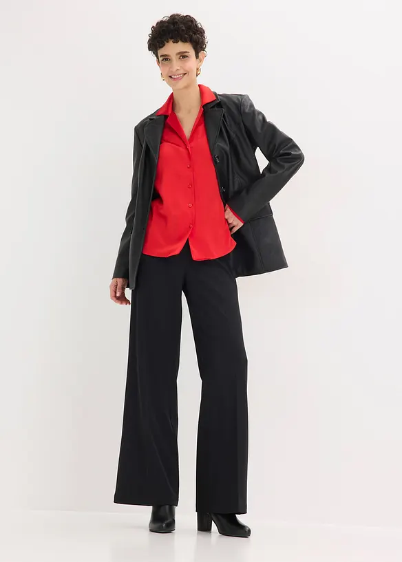 Halenka z jemn&eacute;ho sat&eacute;nu, bonprix