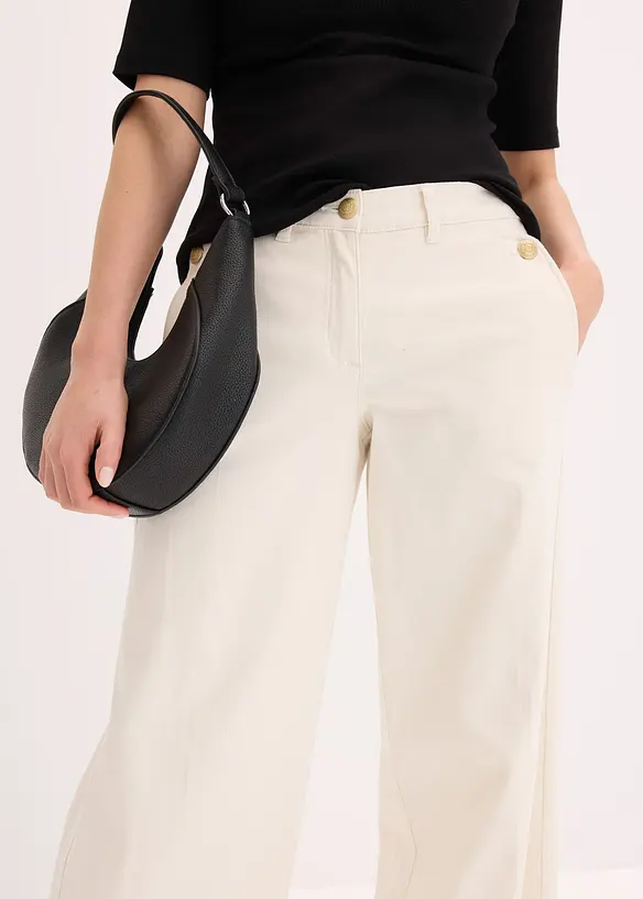 Kalhoty Wide Leg se strečem, bonprix